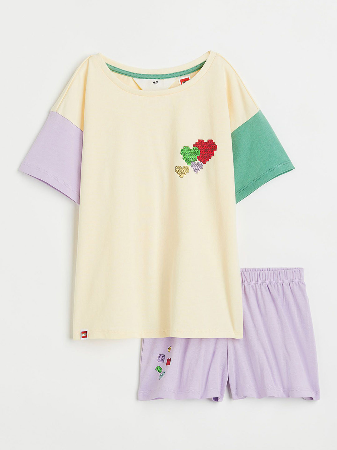 

H&M Girls Printed Pure Cotton Night Suits, Beige