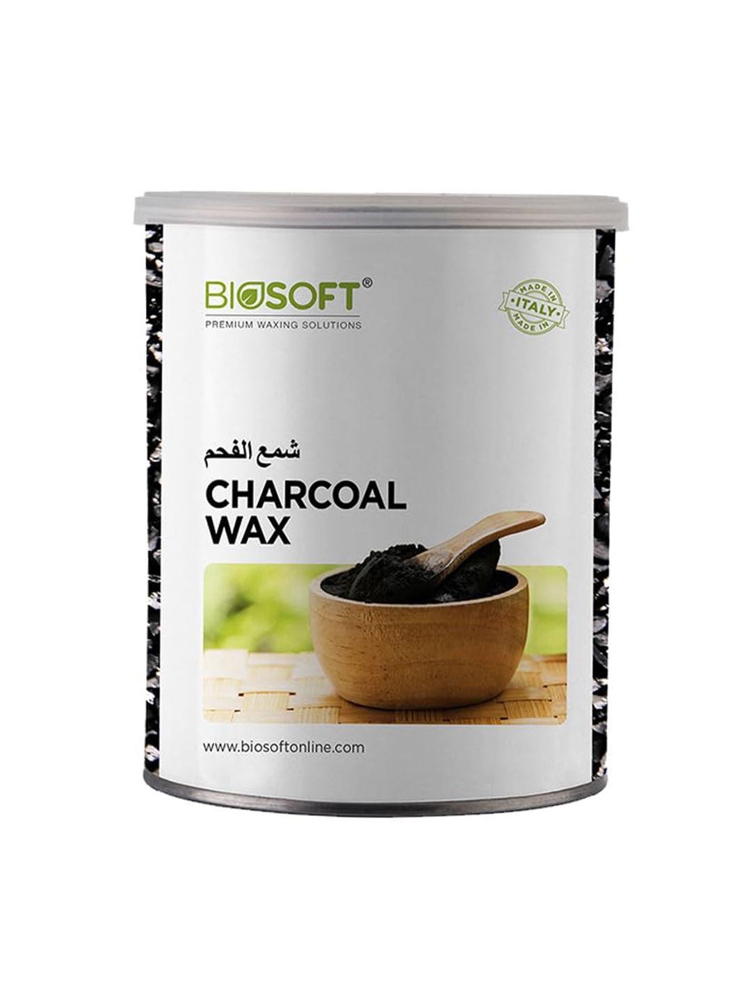 

Biosoft Charcoal Lipsoluable Creme Wax-800ml, Black