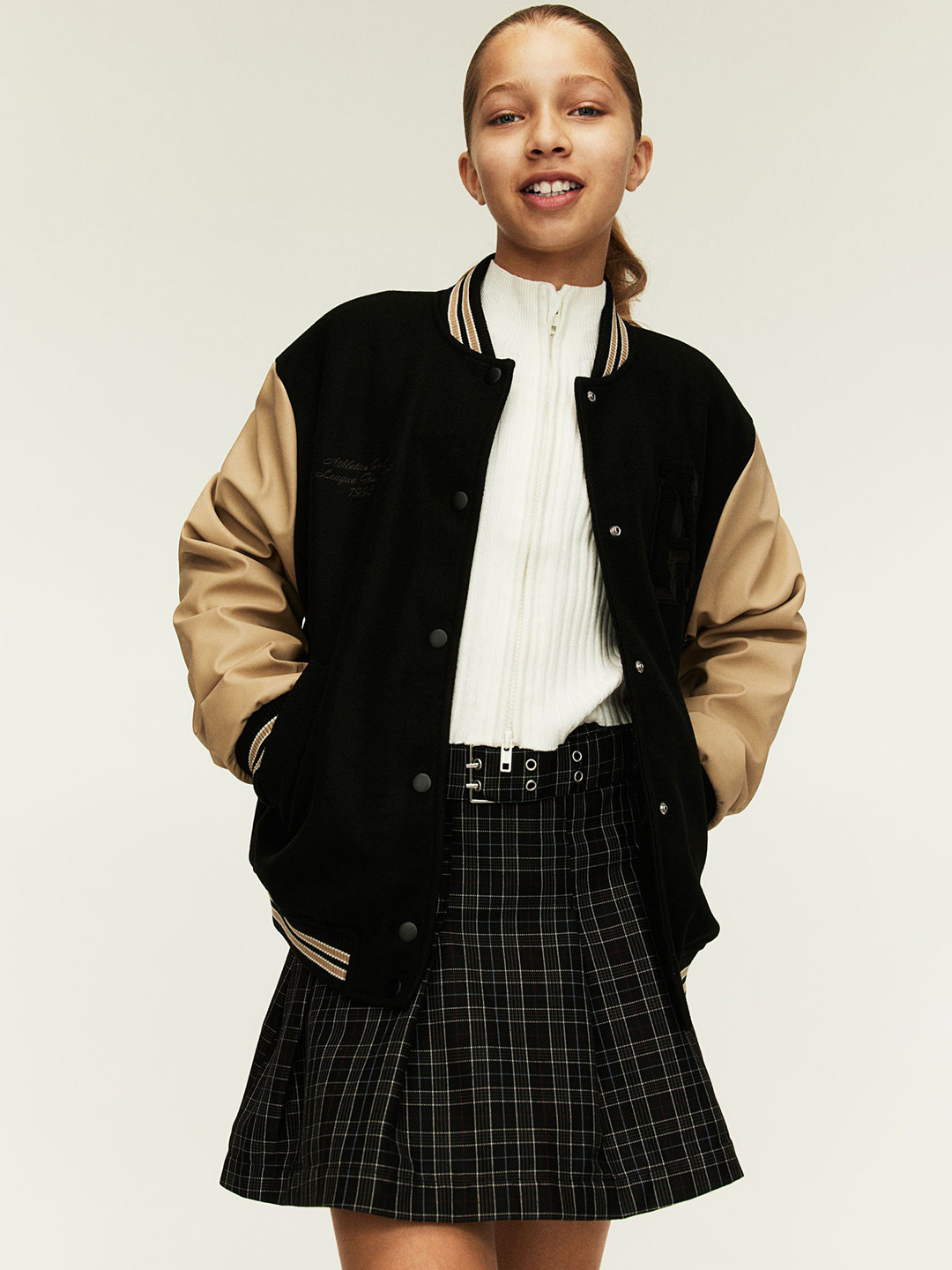 

H&M Girls Baseball Jackets, Black