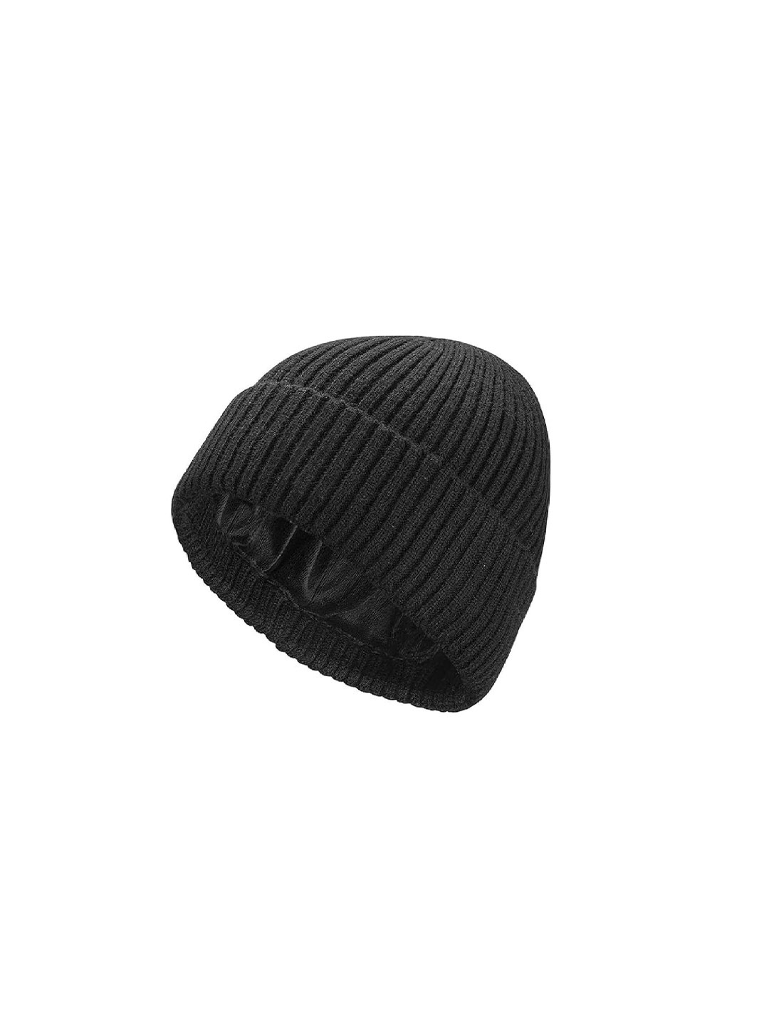 

Gajraj Unisex Self Design Beanie, Black