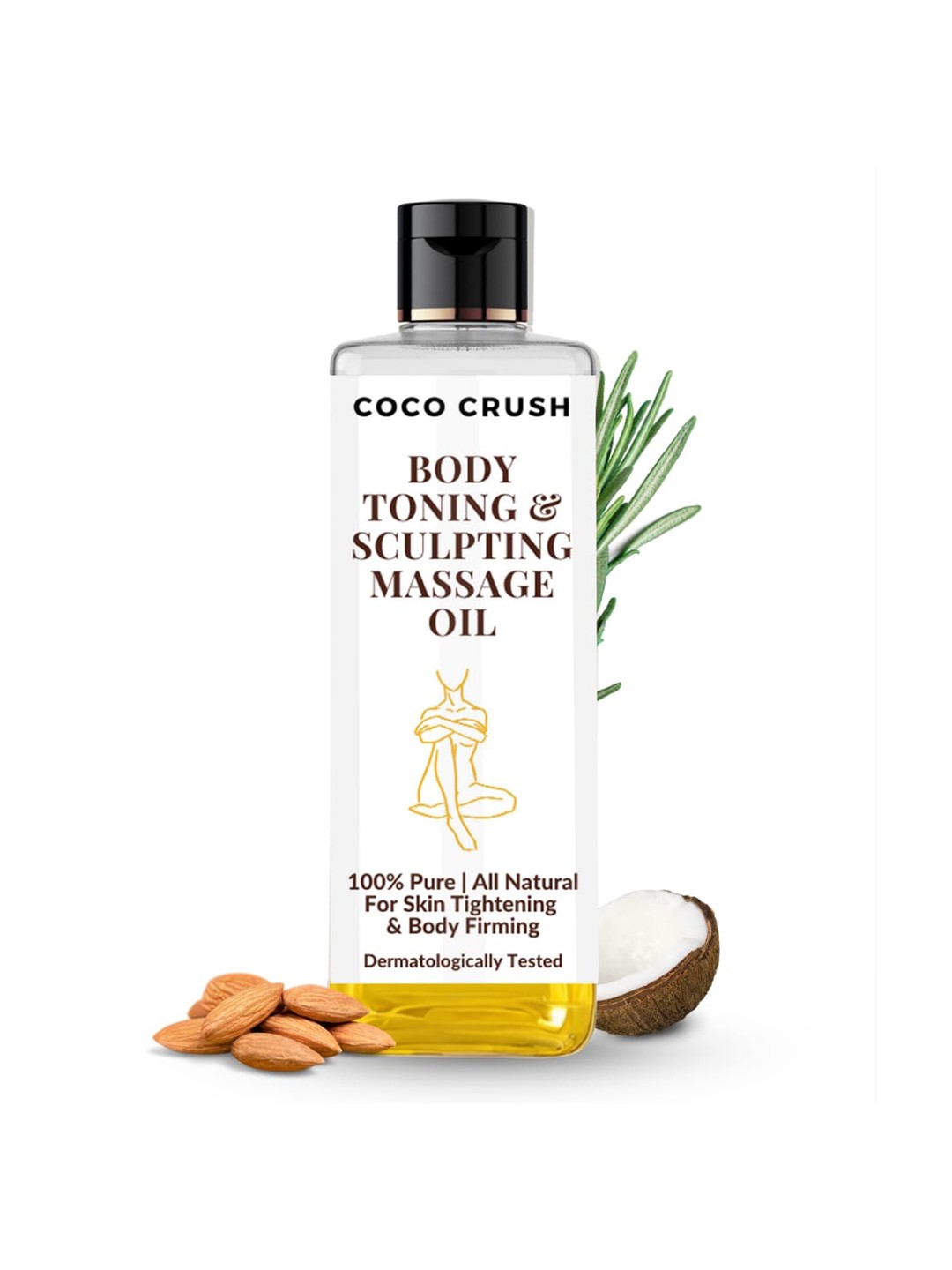 

Coco Crush Body Toning & Sculpting Massage Oil - 50ml, Yellow