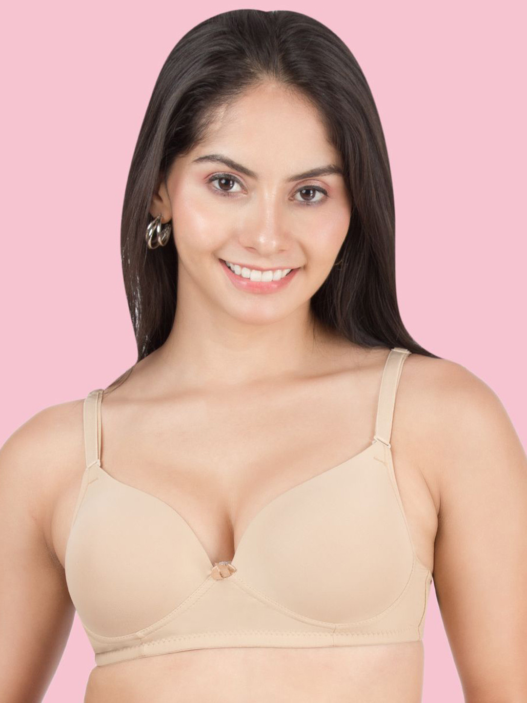 

Dressberry Heavy Padded T-Shirt Bra, Beige