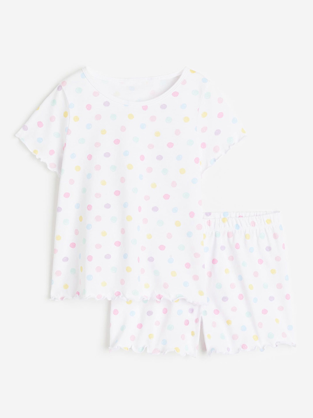 

H&M Girls Cotton Pyjamas, White
