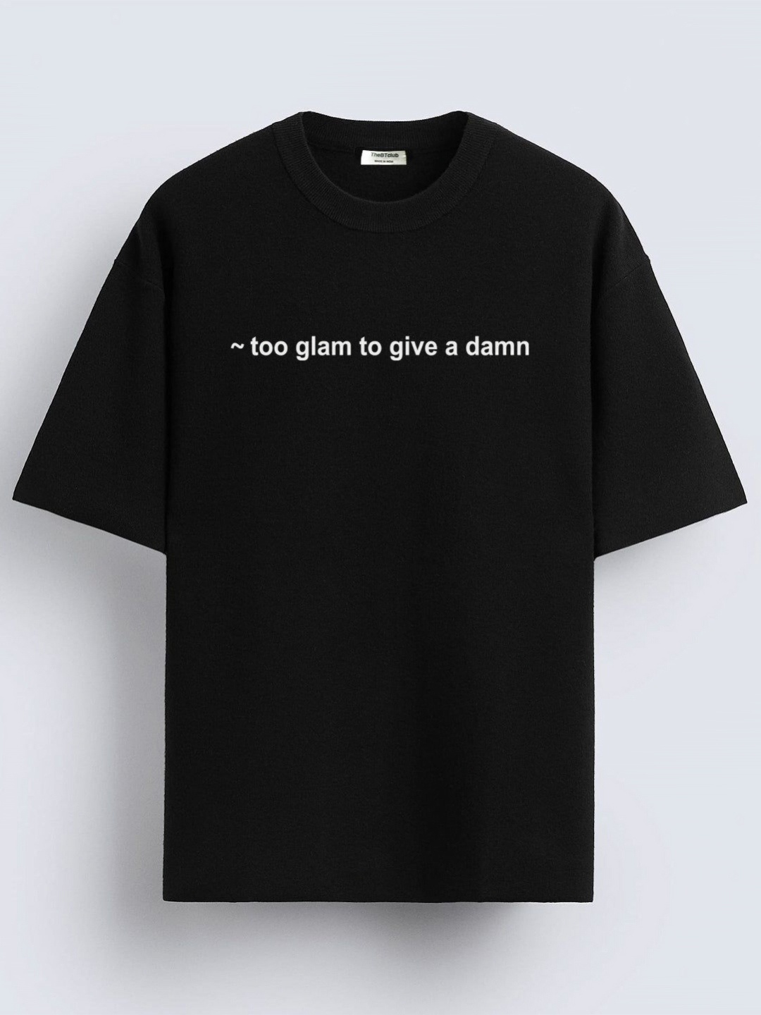

TheBTclub Men Printed Drop-Shoulder Sleeves Activchill T-shirt, Black