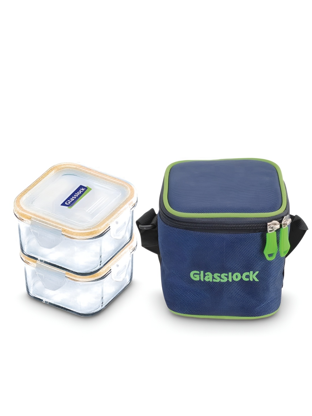 

Glasslock Transparent 2 Pieces Glass Microwave Safe Lunch Box 400ml