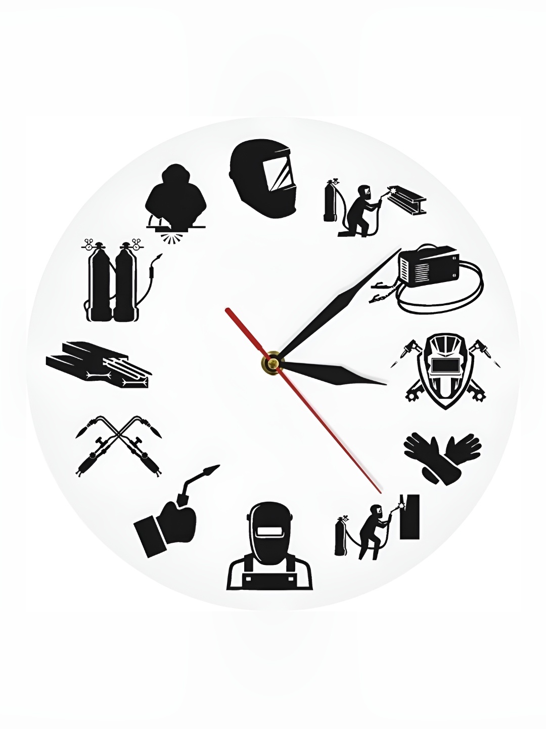 

QEZNEF White Traditional Wall Clock