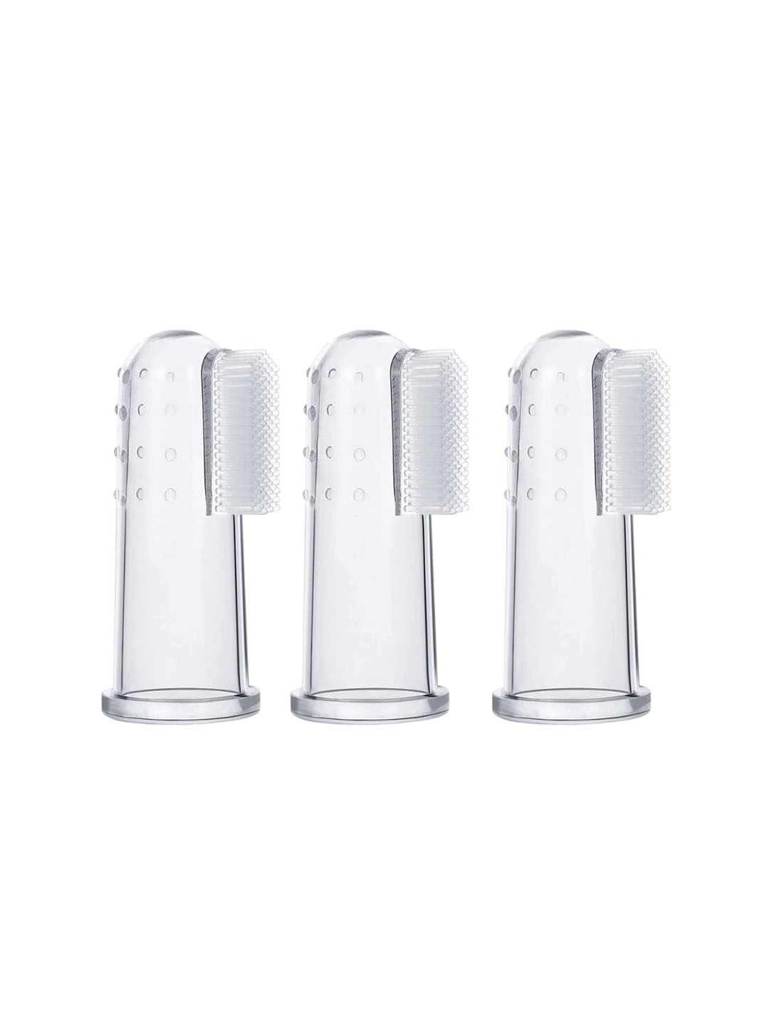 

Coco Crush Pack of 3 Babies Finger Toothbrush, Transparent