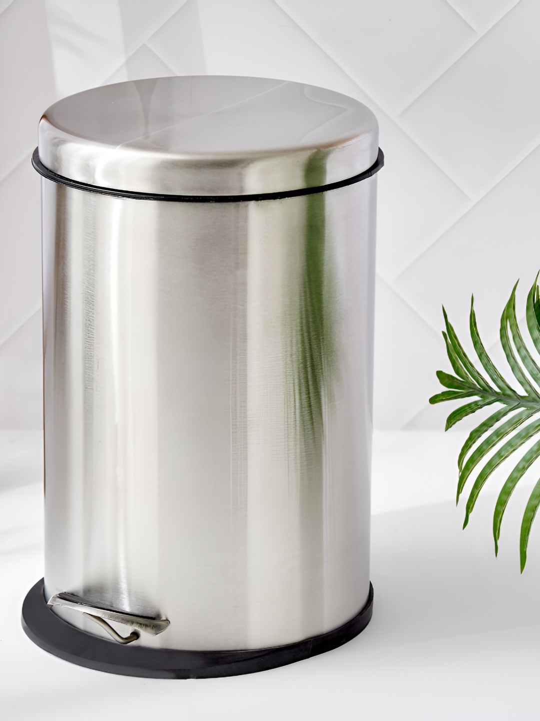 

Home Centre Corsica Rhodes Stainless Steel Pedal Waste Bin - 11L, Silver