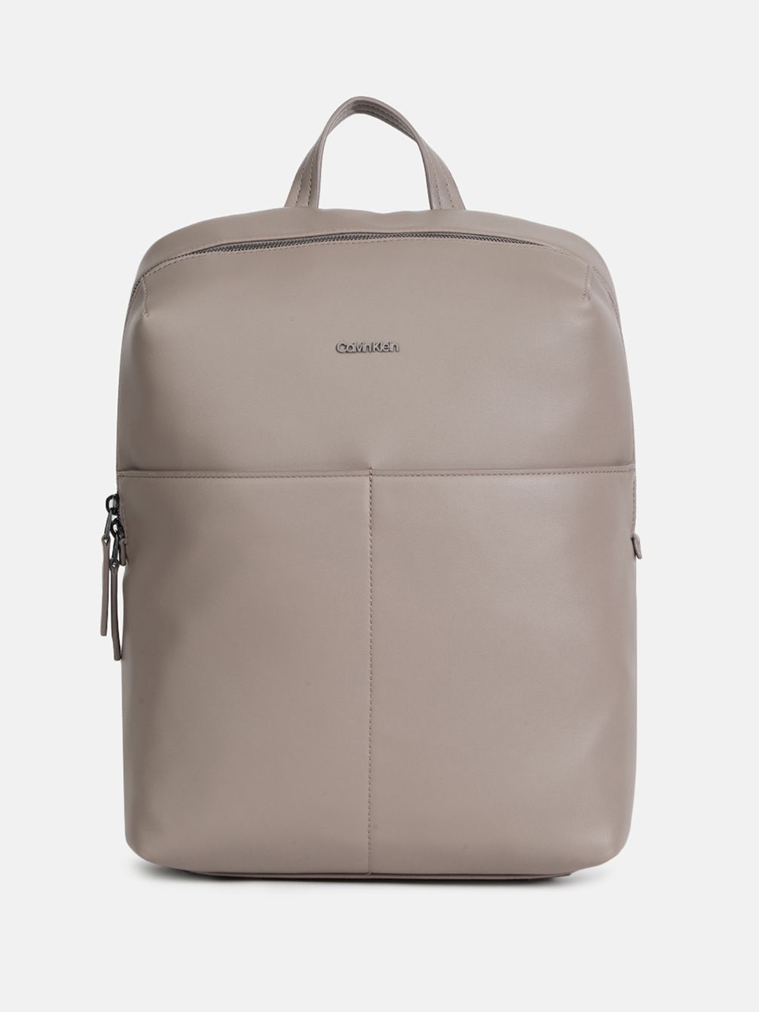 

Calvin Klein Men Non-Padded PU Backpack, Grey