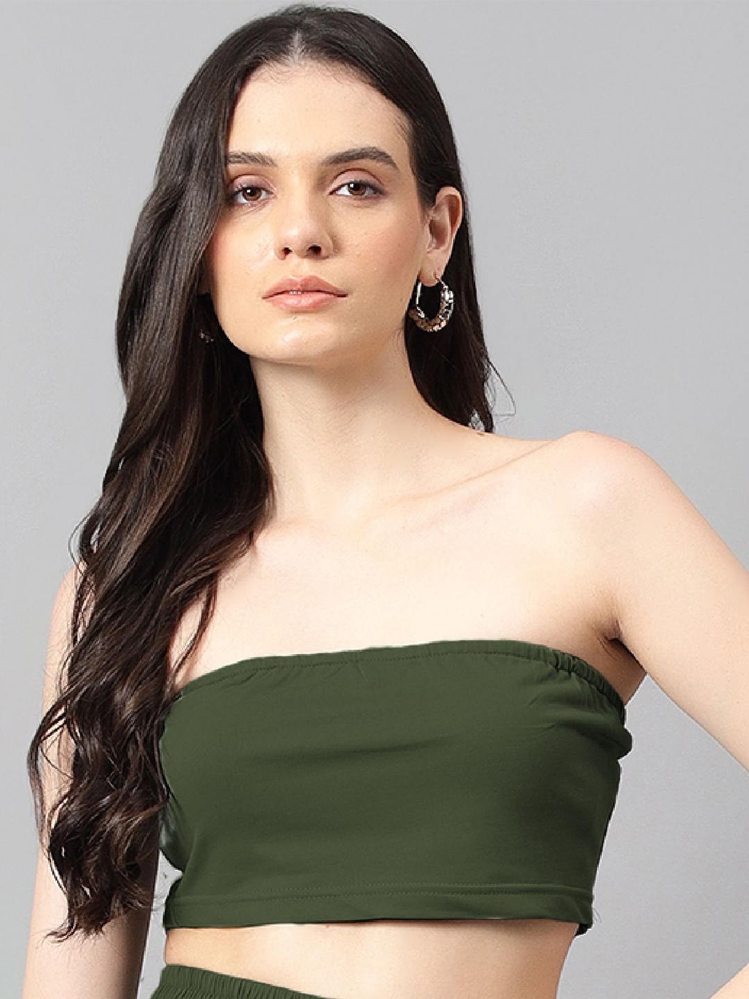 

Kotty Women Solid Off-Shoulder Top, Green