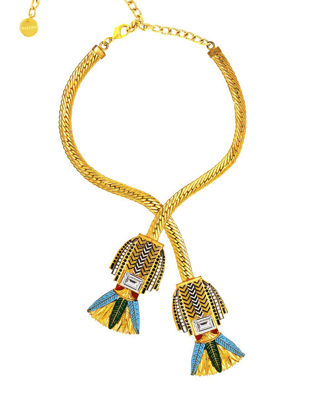 

VALLIYAN BY NITYA Brass Gold-Plated Necklace
