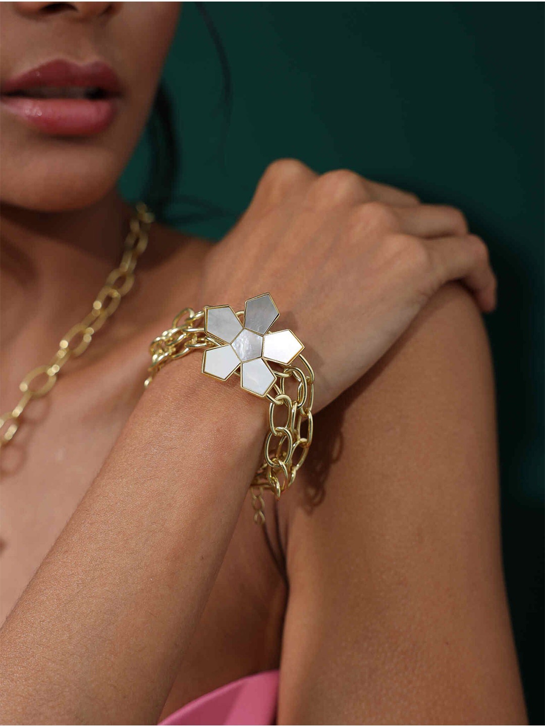 

Varnika Arora Gold-Plated Multistrand Bracelet