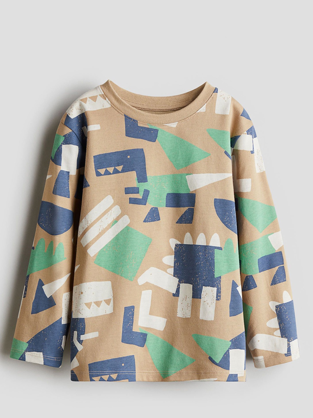

H&M Boys Long Sleeved T-Shirts, Beige