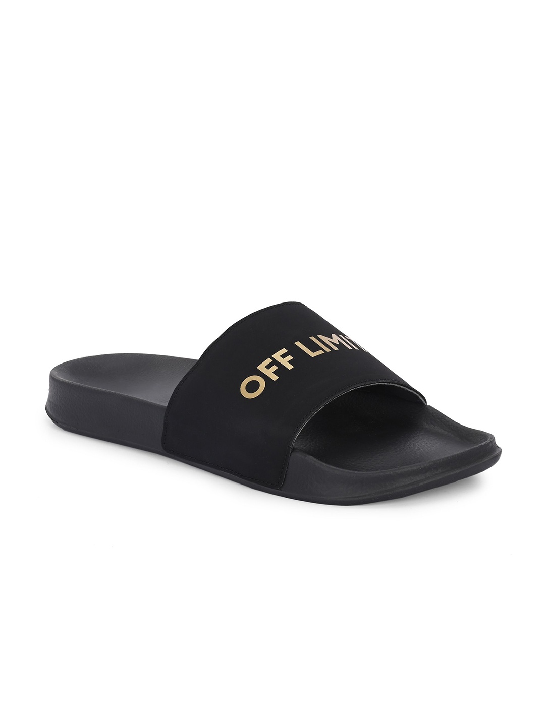 

OFF LIMITS Men Printed Sliders, Black