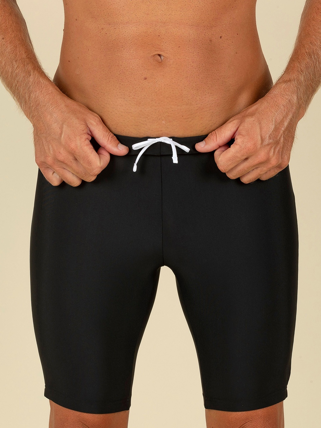 

Nabaiji By Decathlon Men Swim Drawstring Bottoms, Black