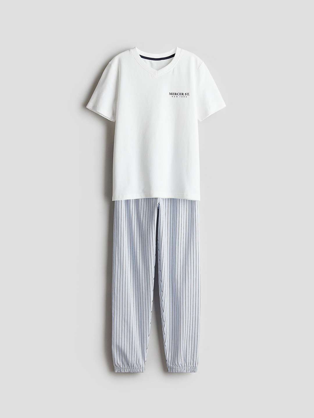 

H&M Boys Jersey & Pyjamas Night Suit, White
