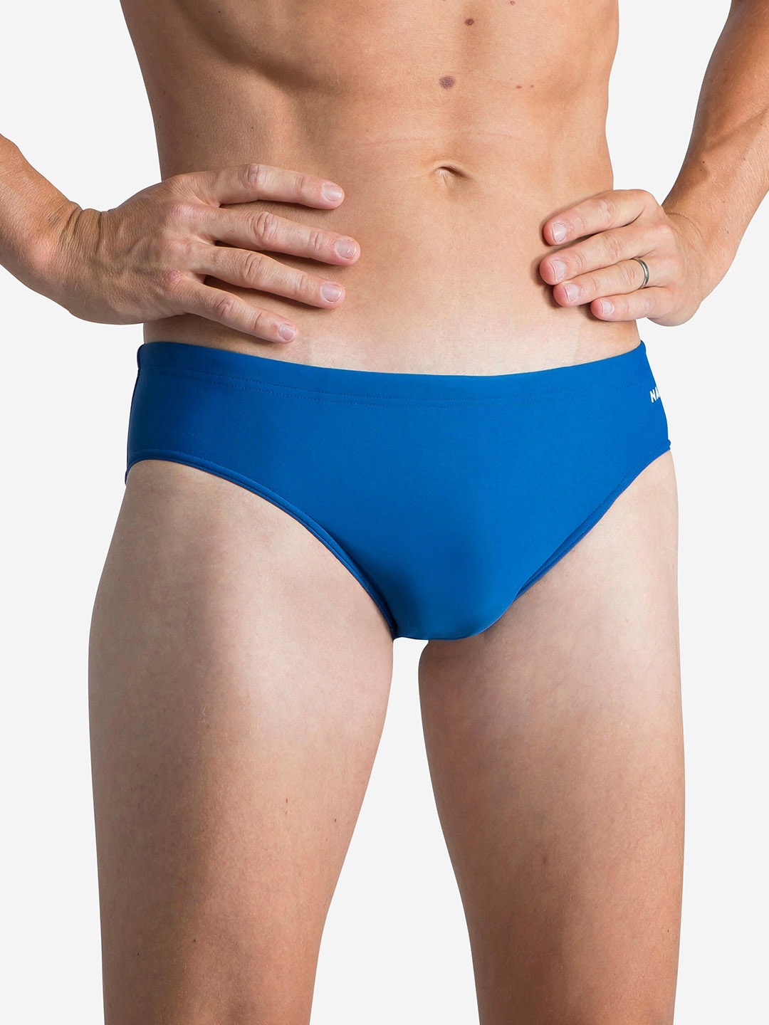 

Nabaiji By Decathlon Men Swim Slip-On Briefs, Blue