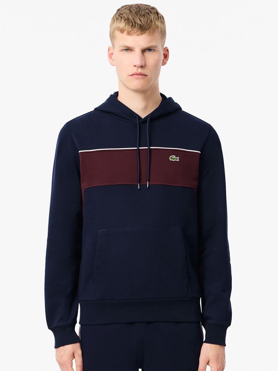 

Lacoste Men Hooded Cotton Sweatshirt, Blue