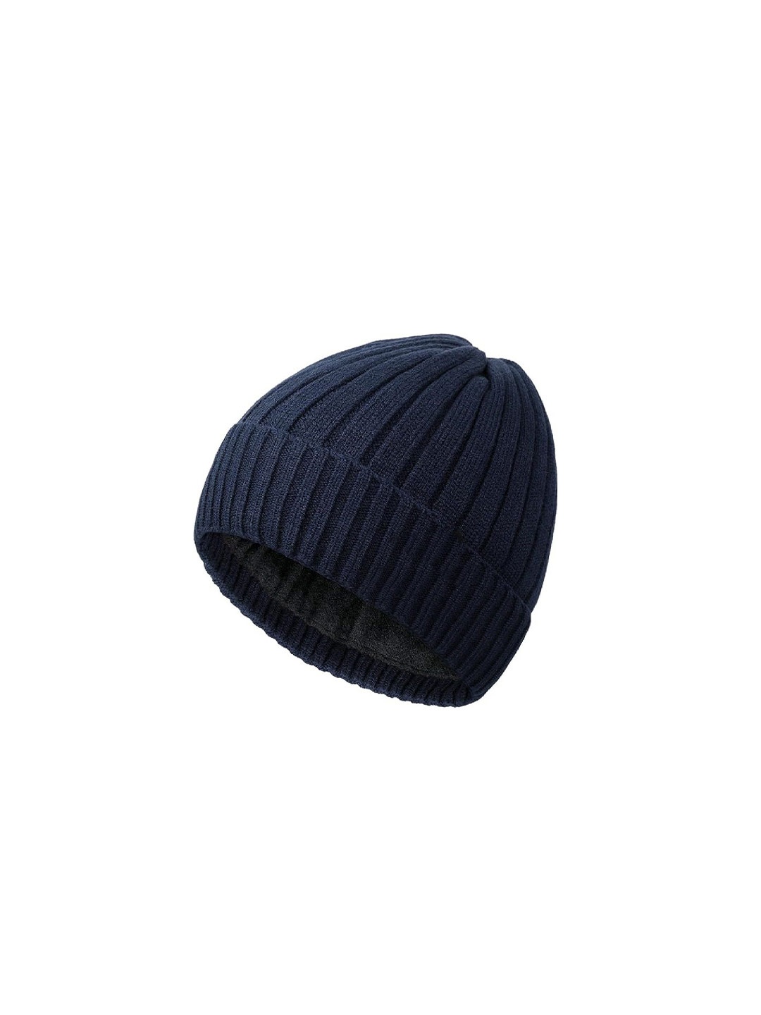 

Gajraj Unisex Woollen Self Design Beanie Caps, Navy blue