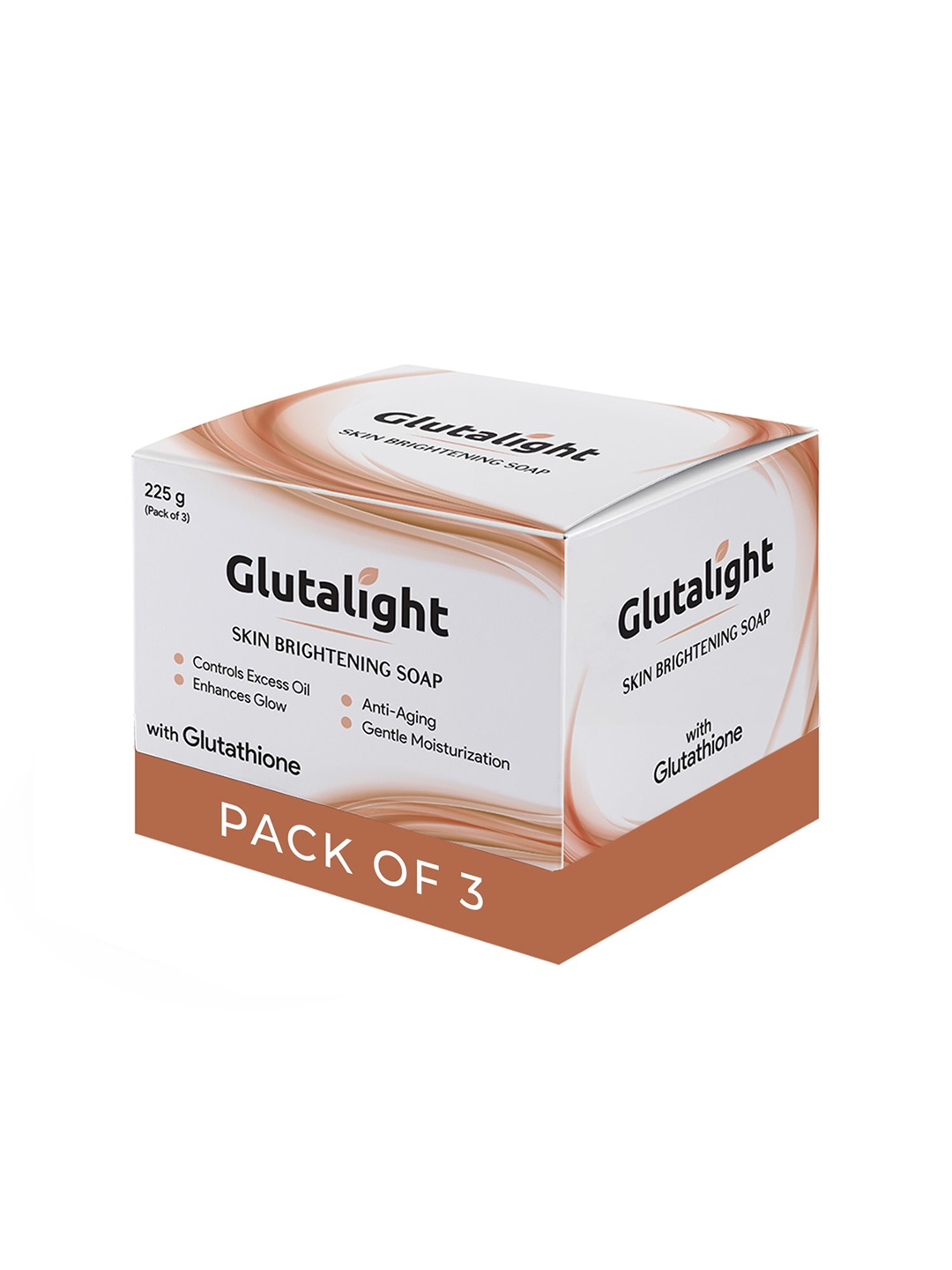 

Glutalight Set Of 3 Skin Brightening Soap With Glutathione 75 g Each, White