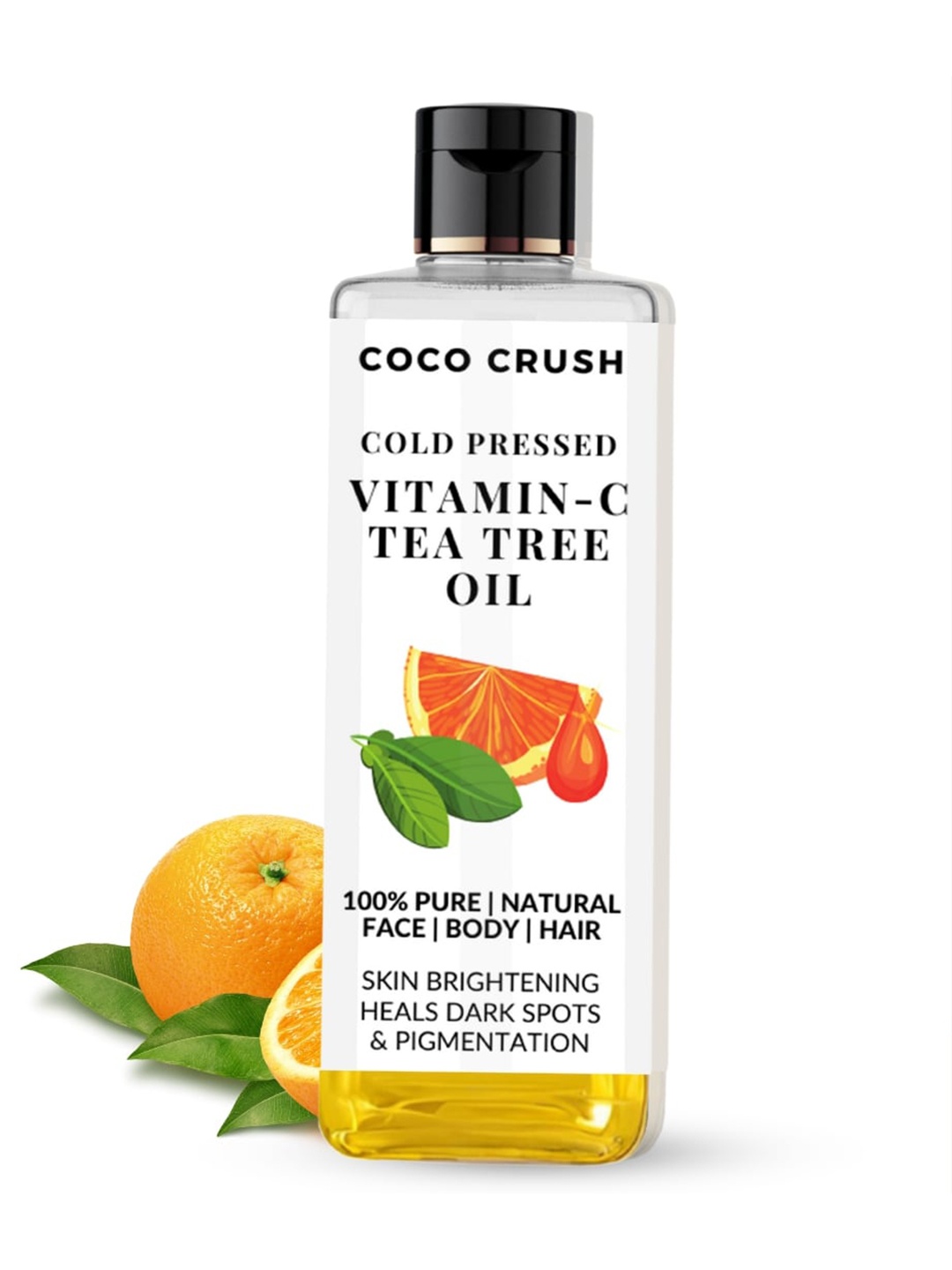 

Coco Crush Cold Pressed Vitamin C Tea Tree Oil- 100ml, Transparent