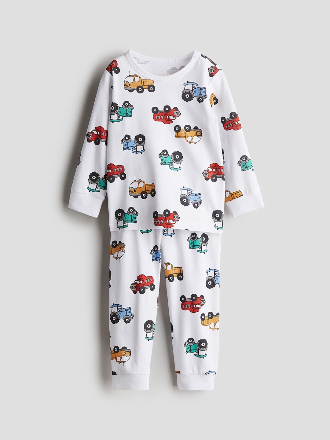 

H&M Infant Boys Printed Cotton Night suits, White