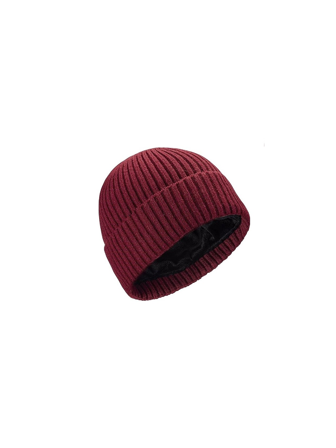 

Gajraj Unisex Self Design Beanie, Maroon