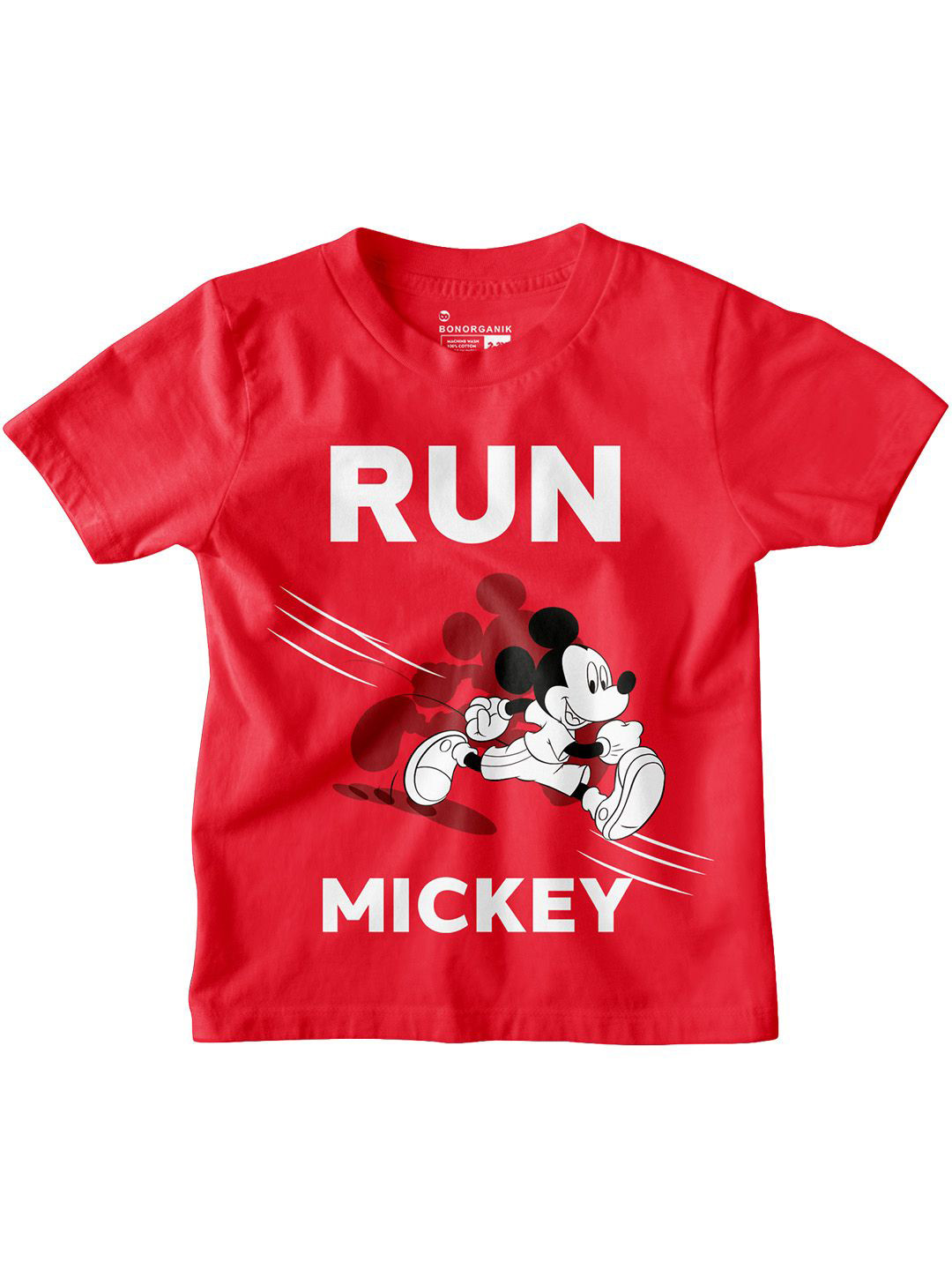 

BonOrganik Boys Typography Printed Round Neck Cotton T-shirt, Red