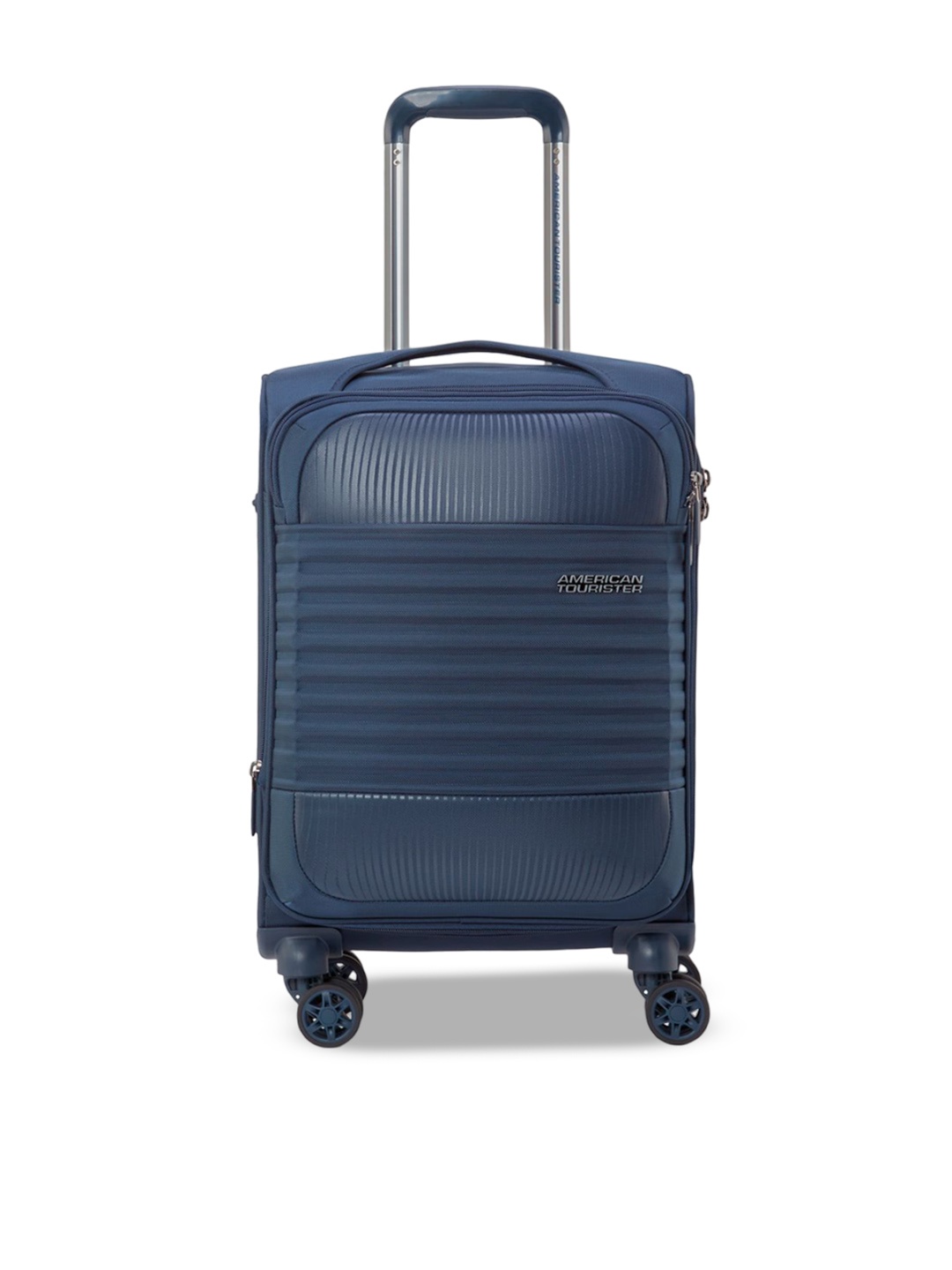 

AMERICAN TOURISTER Fornax Textured Soft-Sided Trolley Bag, Blue