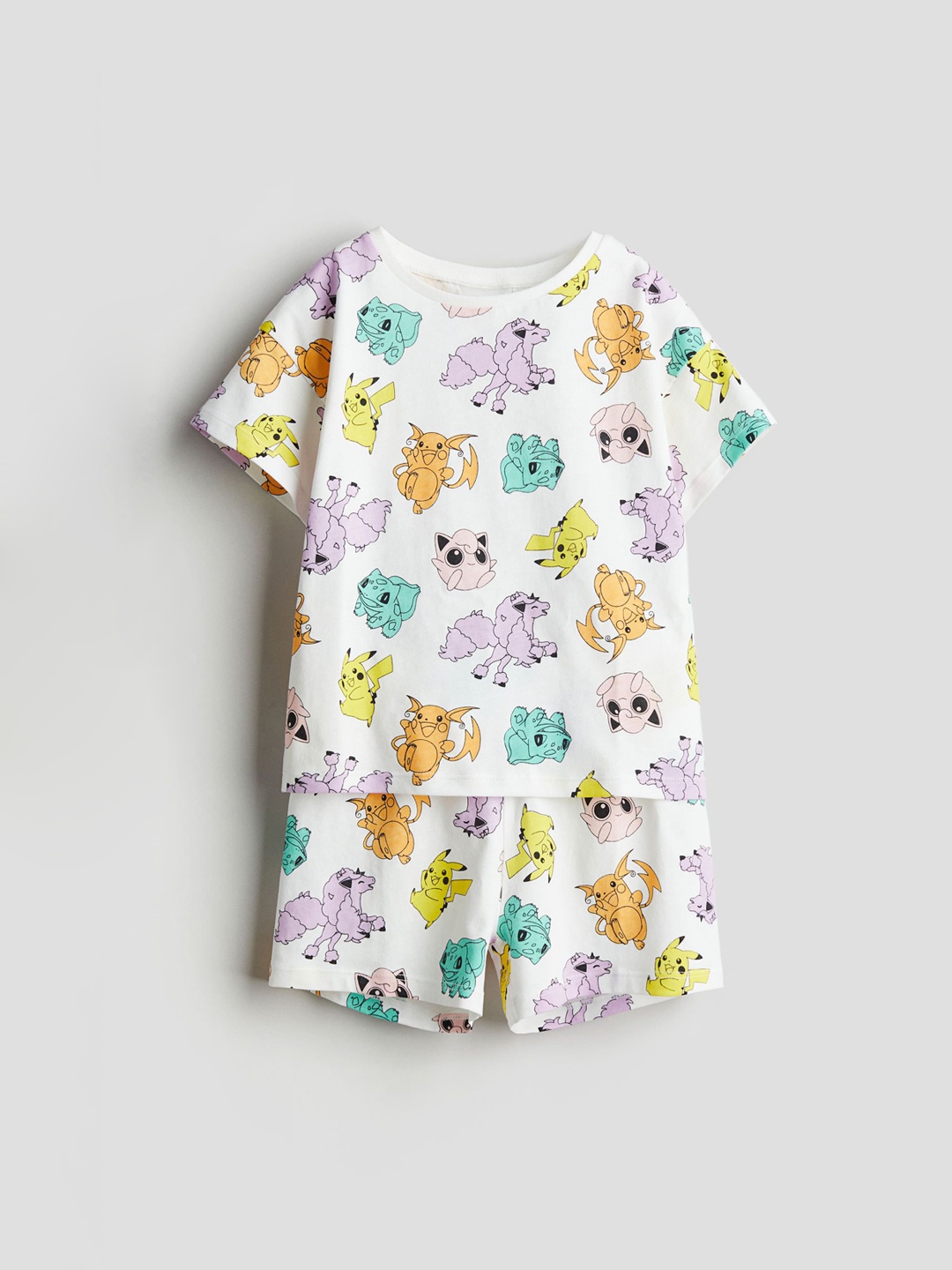 

H&M Girls Printed Pure Cotton Night Suits, White