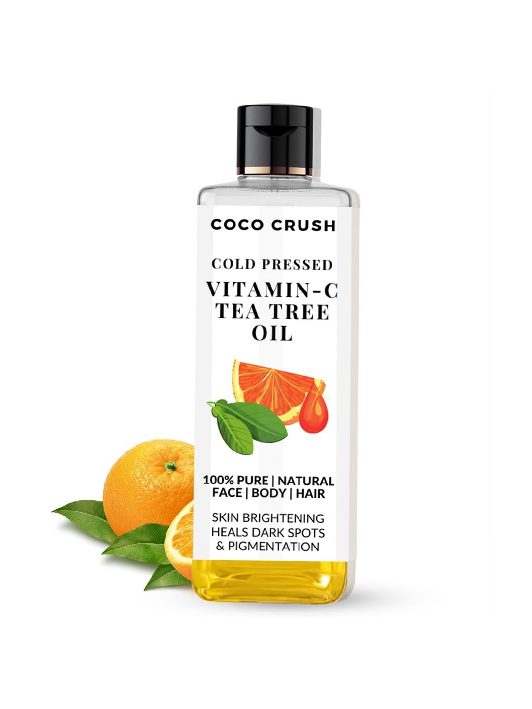 

Coco Crush Cold Pressed 100% Natural Vitamin C & Tea Tree Oil- 100ml, Orange