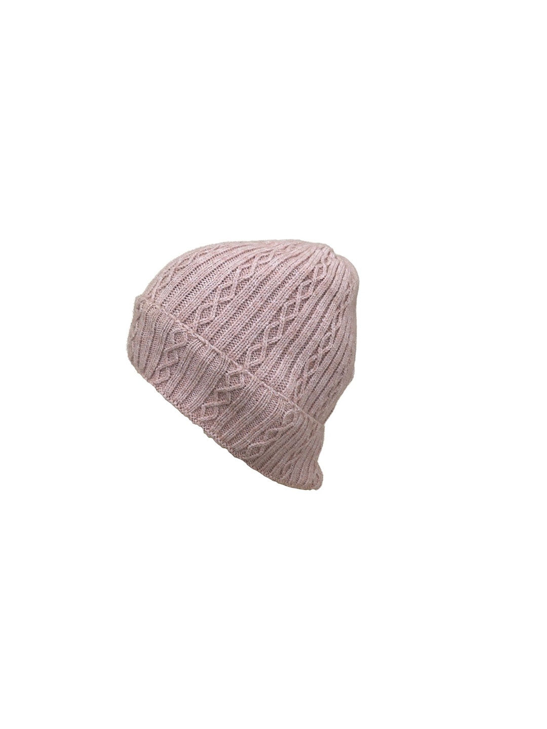 

Gajraj Unisex Self Design Woolen Beanie, Pink