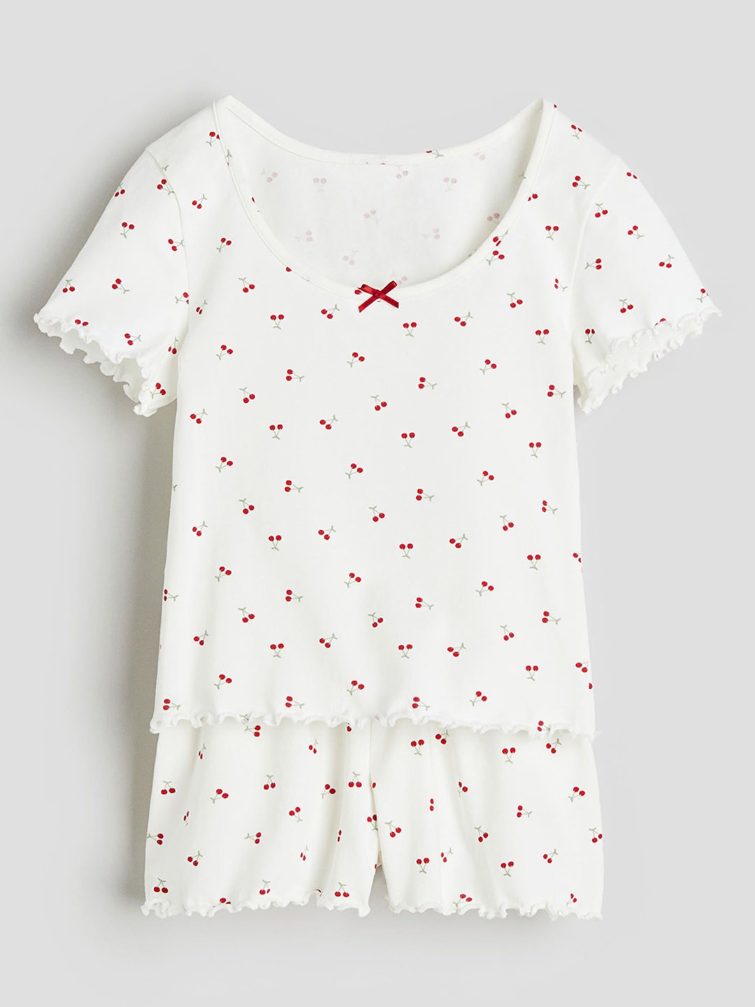 

H&M Girls Printed Night Suits, White