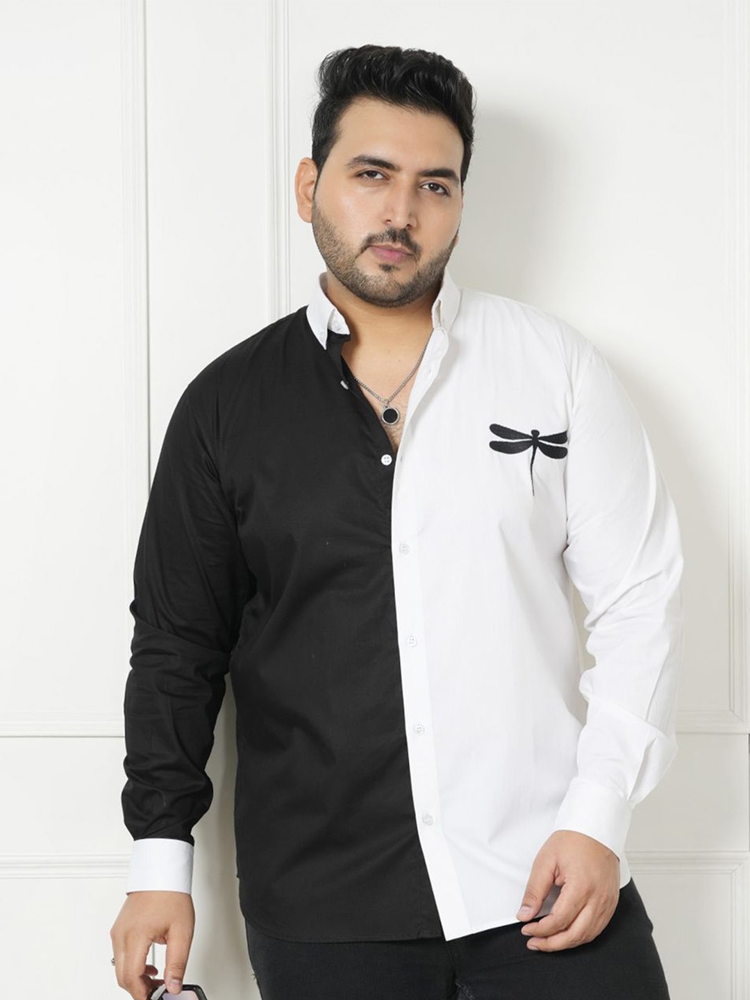 

LastInch Men Opaque Casual Shirt, Black