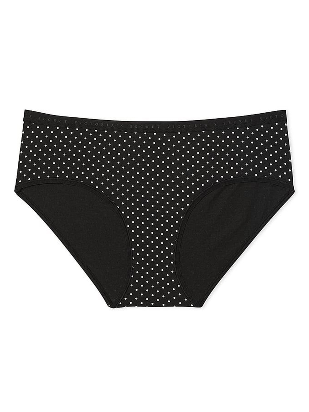 

Victoria's Secret Printed Cotton Hipster Briefs 112448504X40, Black