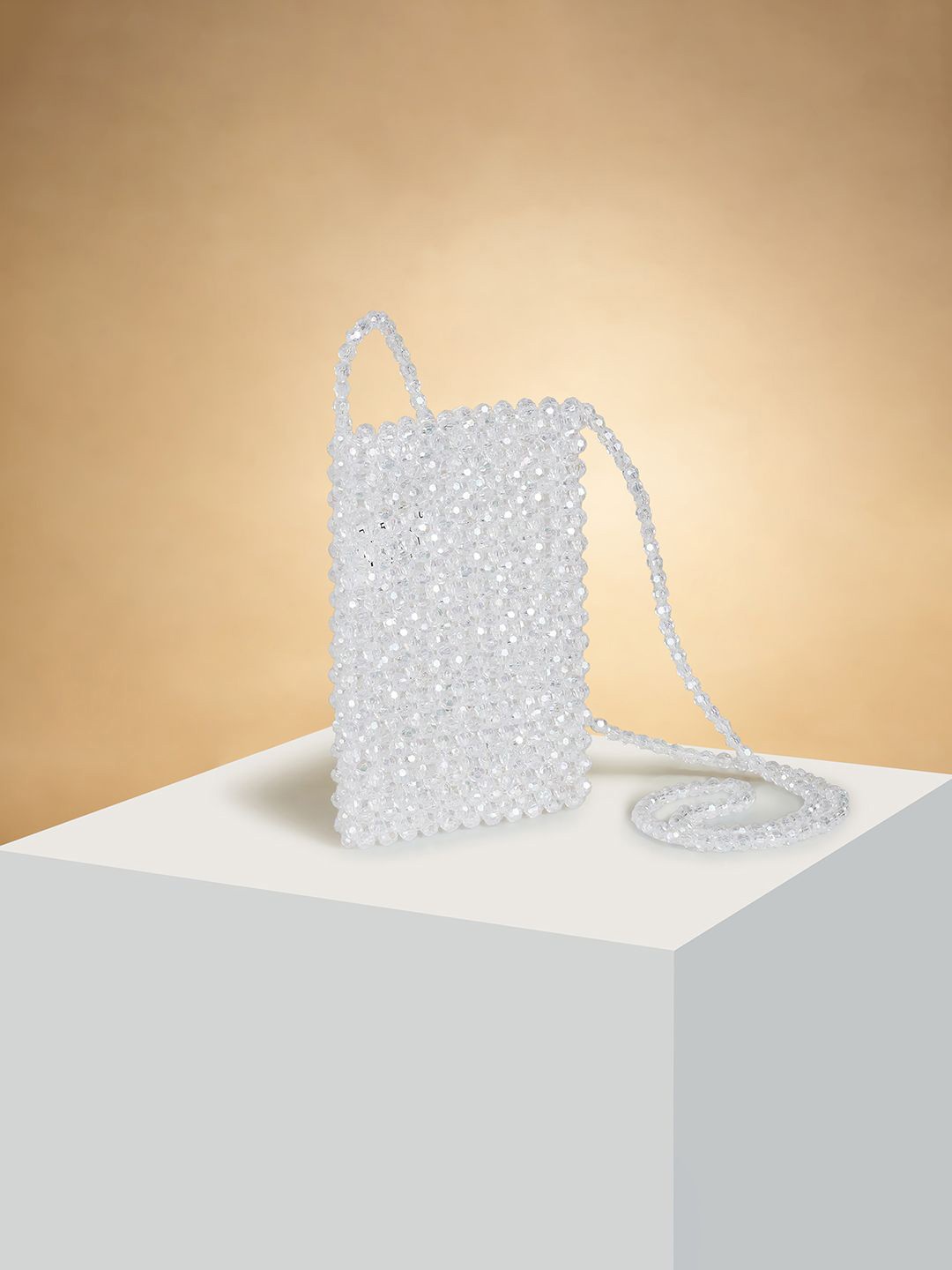 

Forever Glam by Pantaloons Women Embellished Structured Shoulder Bag, White