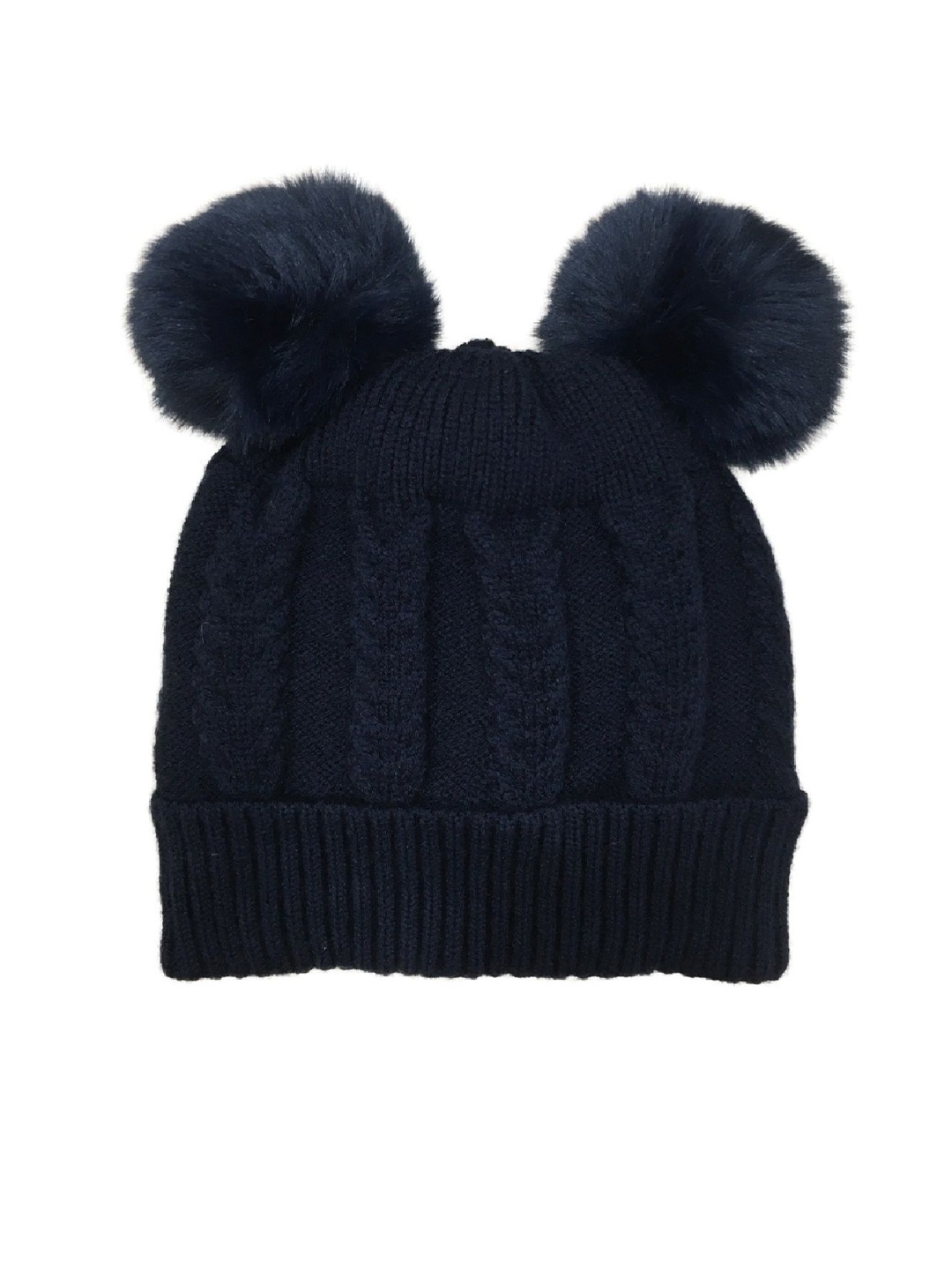 

Gajraj Unisex Self Design Kids Beanie, Navy blue