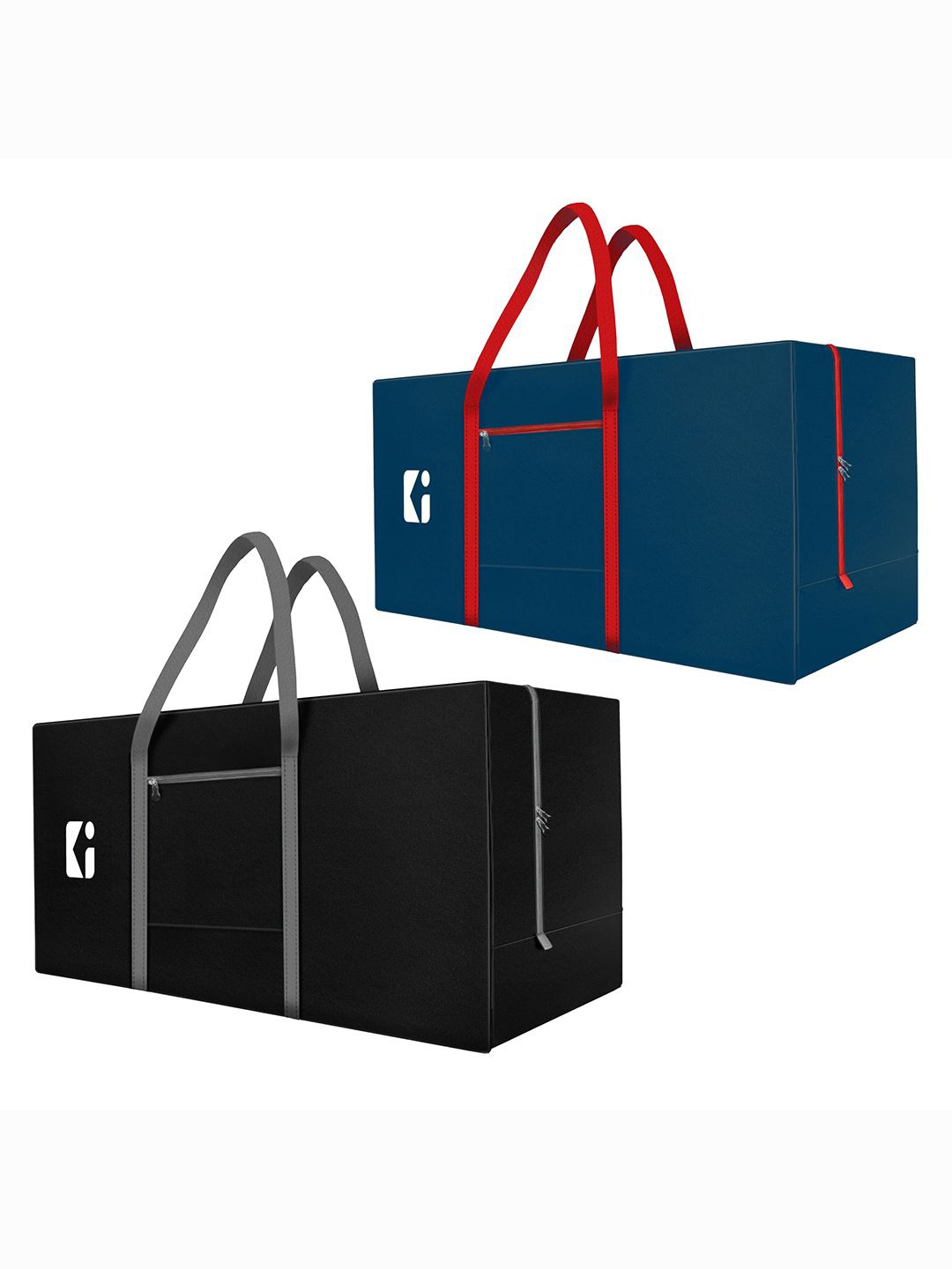

Kuber Industries Black & Blue 2 Pieces Storage Bags Multi-Utility Organisers
