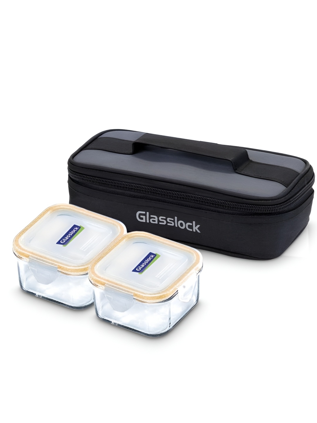 

Glasslock Transparent 2 Pieces Glass Microwave Safe Lunch Box 490 ml