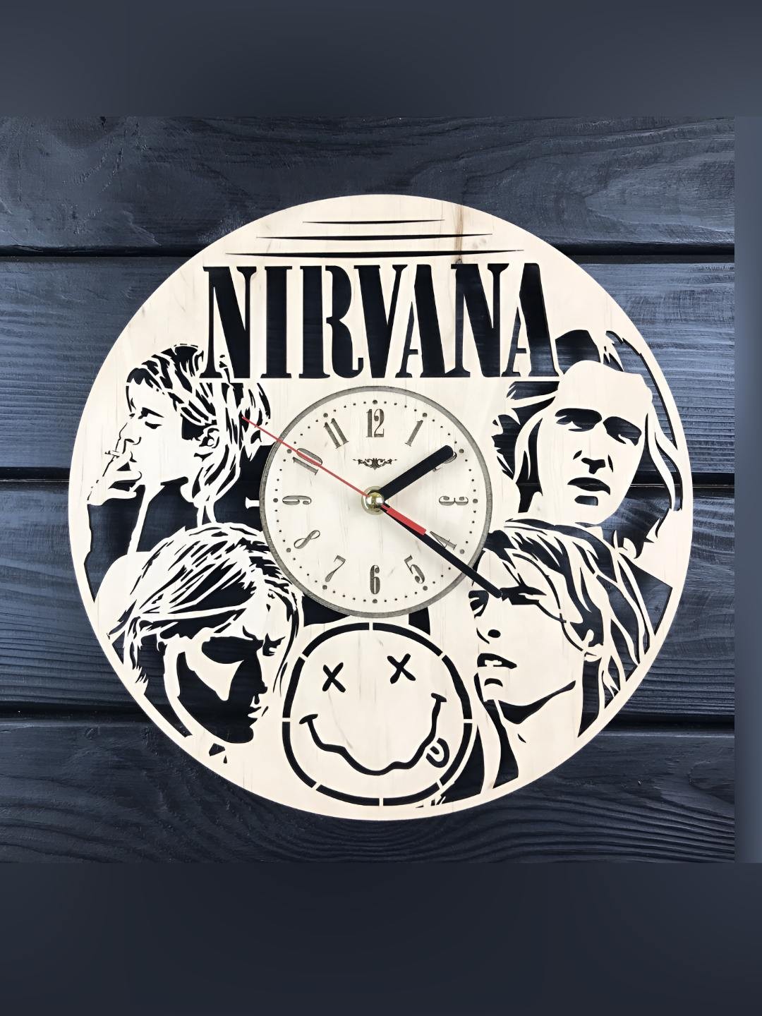 

QEZNEF Beige & Black Nirvana Printed Analogue Contemporary Round Shaped Wooden Wall Clock