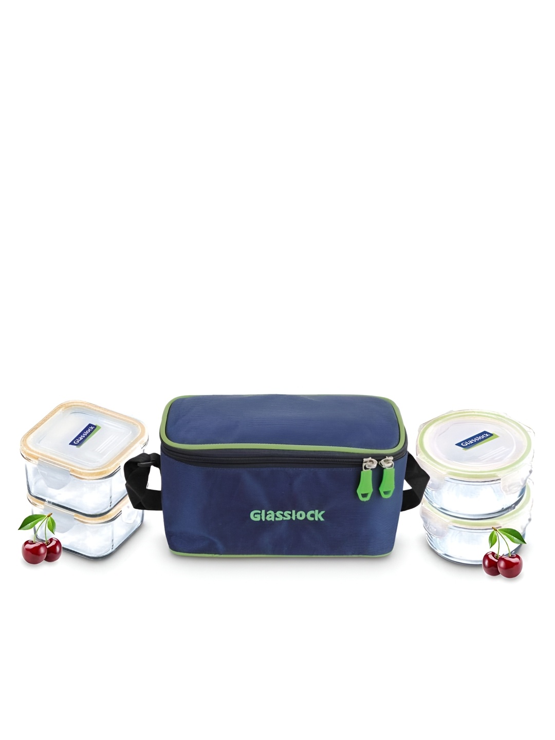 

Glasslock Transparent 4 Pieces Glass Microwave Safe Lunch Box 400ml