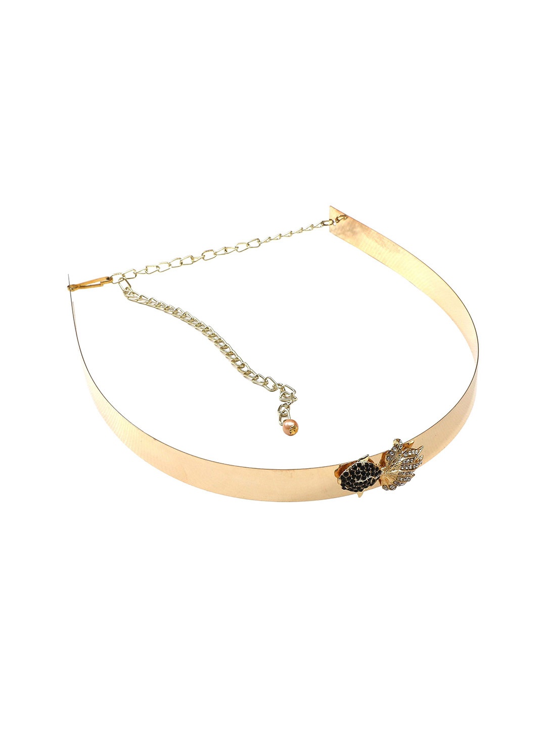 

Fabme Adjustable Metal Saree Belt, Gold