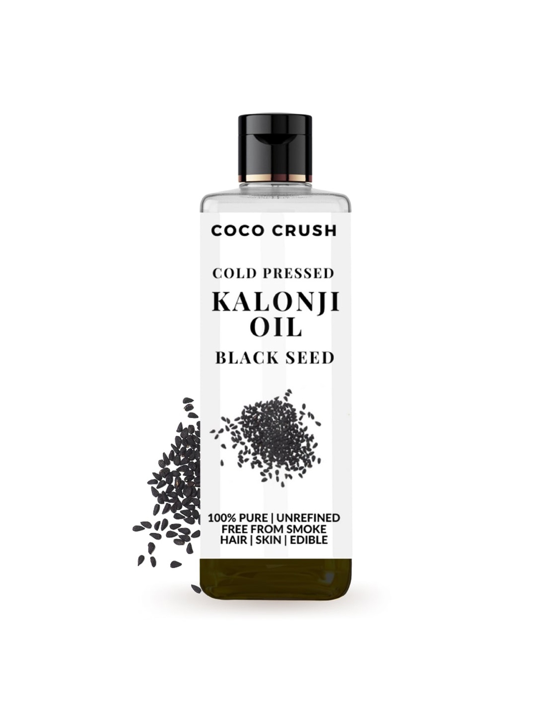 

Coco Crush Cold Pressed Kalonji Black Seed Oil 100 ml, Transparent