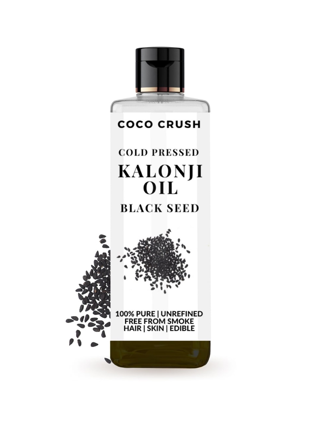 

Coco Crush Cold Pressed Kalonji Black Seed Oil 100 ml, Transparent