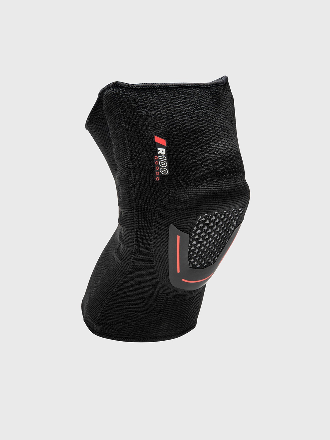 

TARMAK By Decathlon Men Black Compressive Knee Braces (Supports) With Pads