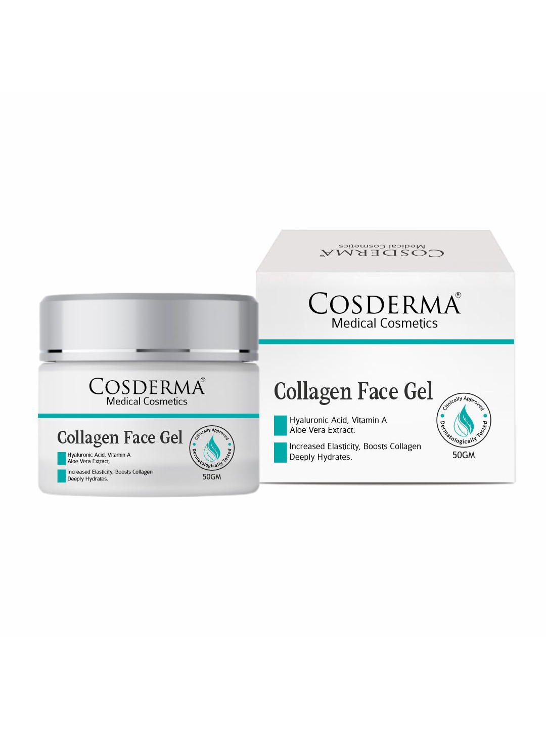 

COSDERMA Collagen Face Gel With Hyaluronic Acid 50 g, White