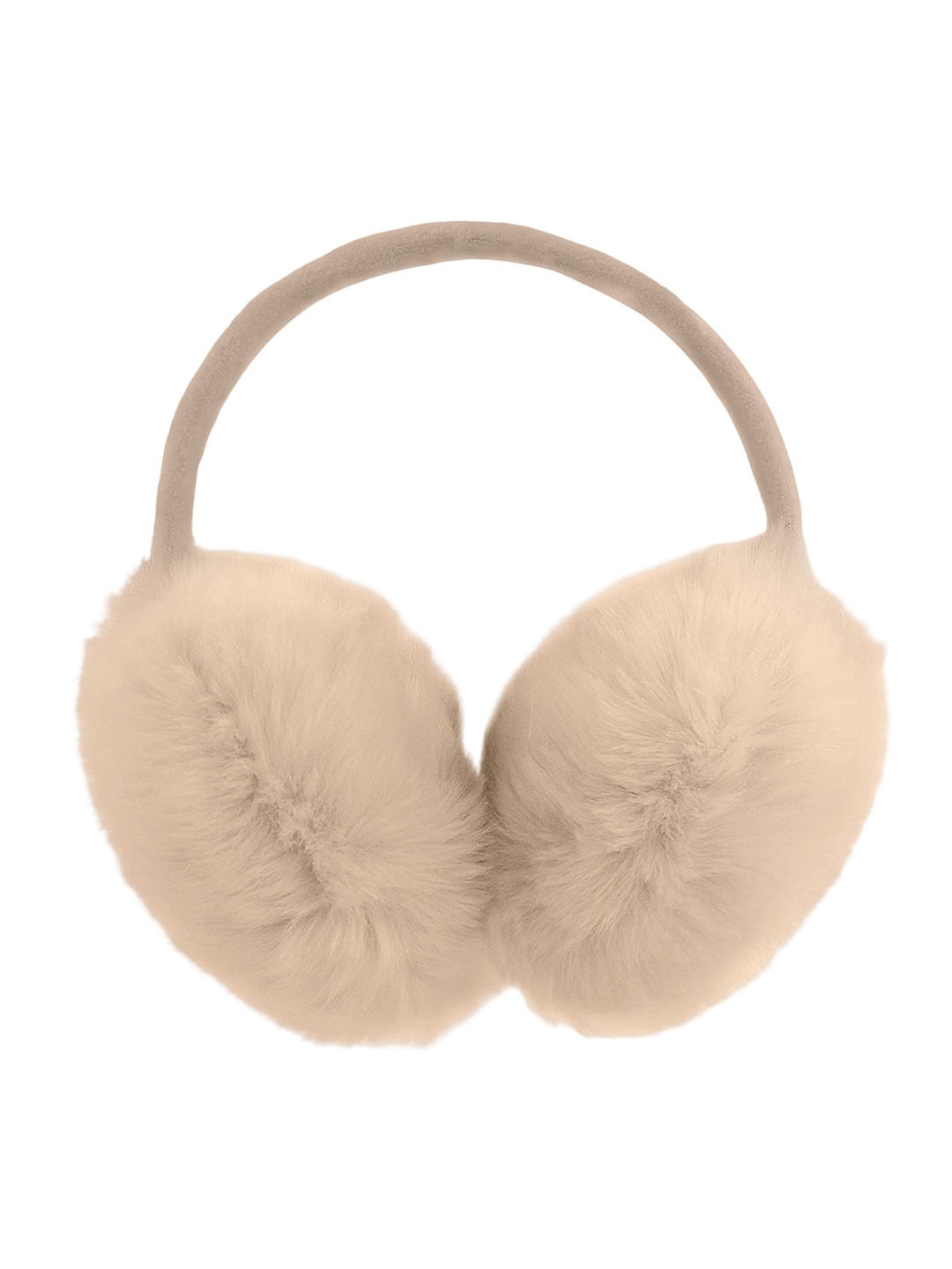 

SYGA Girls Cold Protection Fur Earmuffs Chill Wrap Headdband, Camel brown