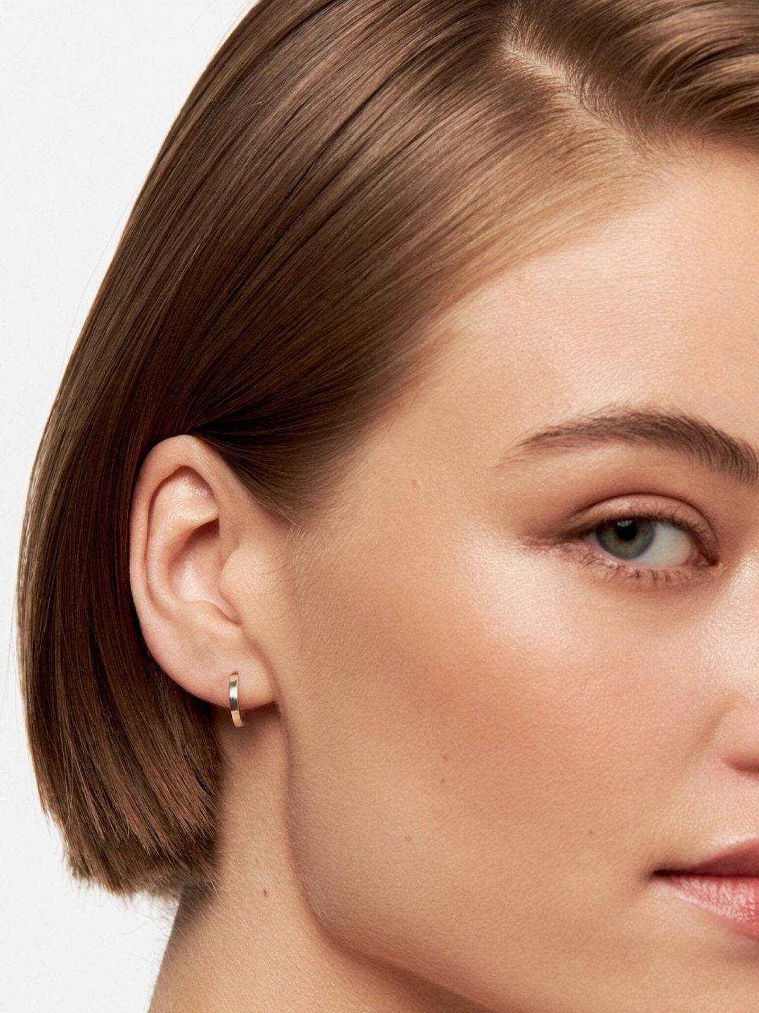 

HighSpark 925 Silver Circular Half Hoop Earrings