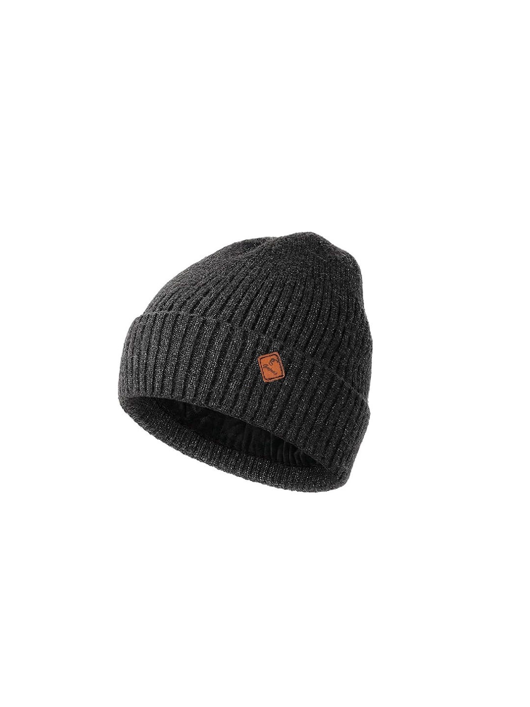 

Gajraj Unisex Self Design Woollen Beanie, Charcoal