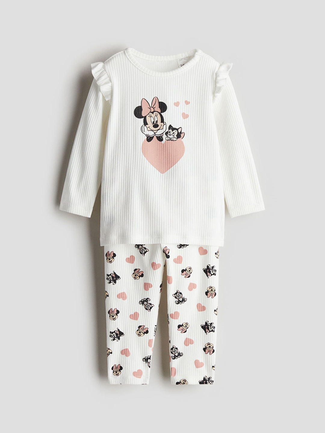 

H&M Infant Boys Printed Cotton Night Suits, White
